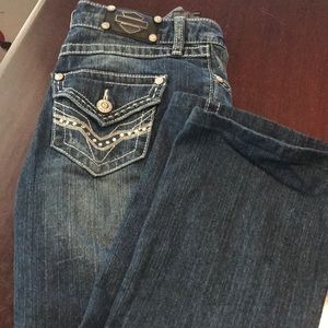 Harley Davidson Jeans with Rhinestones
